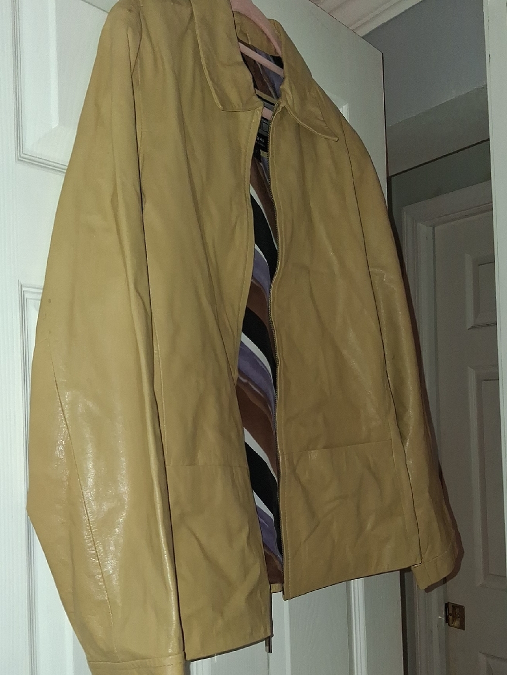 Wilsons Leather Light Tan Leather Blazer Jacket